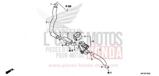 VALVE COMMANDE INJECTION D'AIR CBR1000RAK de 2019